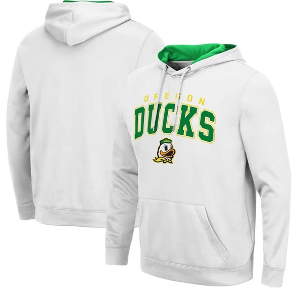 Colosseum Other - University Oregon Ducks Colosseum White Resistance Pullover Hoodie